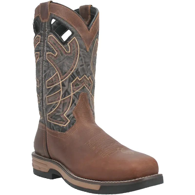 Laredo Sherpa (Broad Square Toe) - Men's Leather Cowboy Work Boot made by Laredo