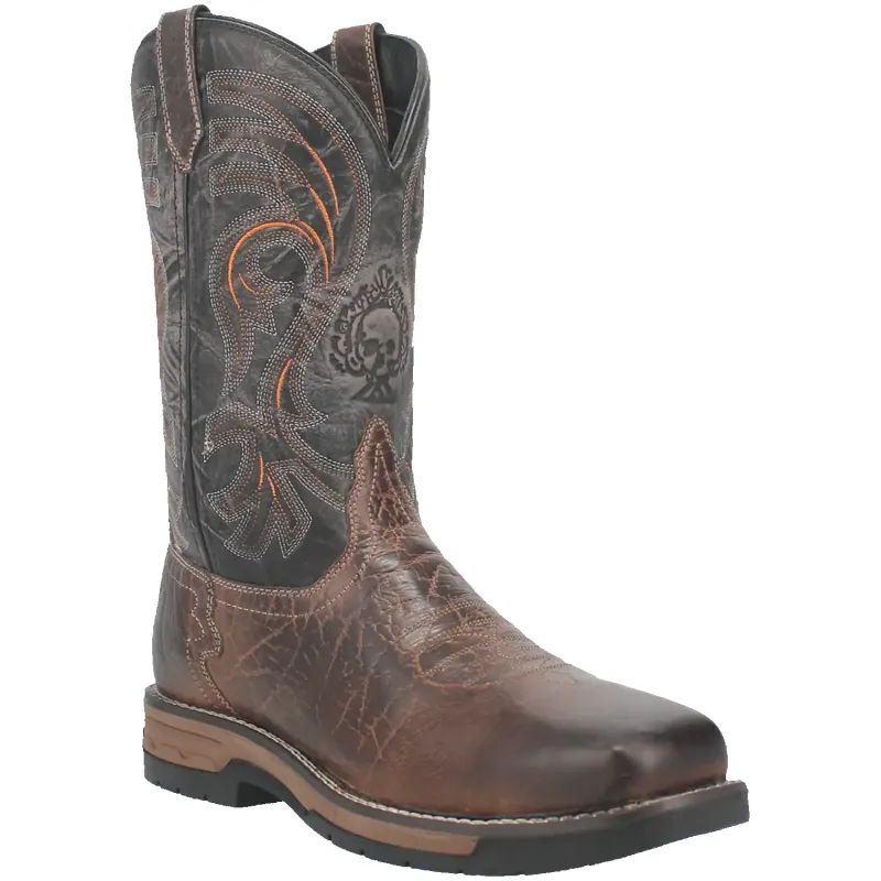Laredo Hawke (Broad Square) - Men's Leather Cowboy Work Boot made by Laredo