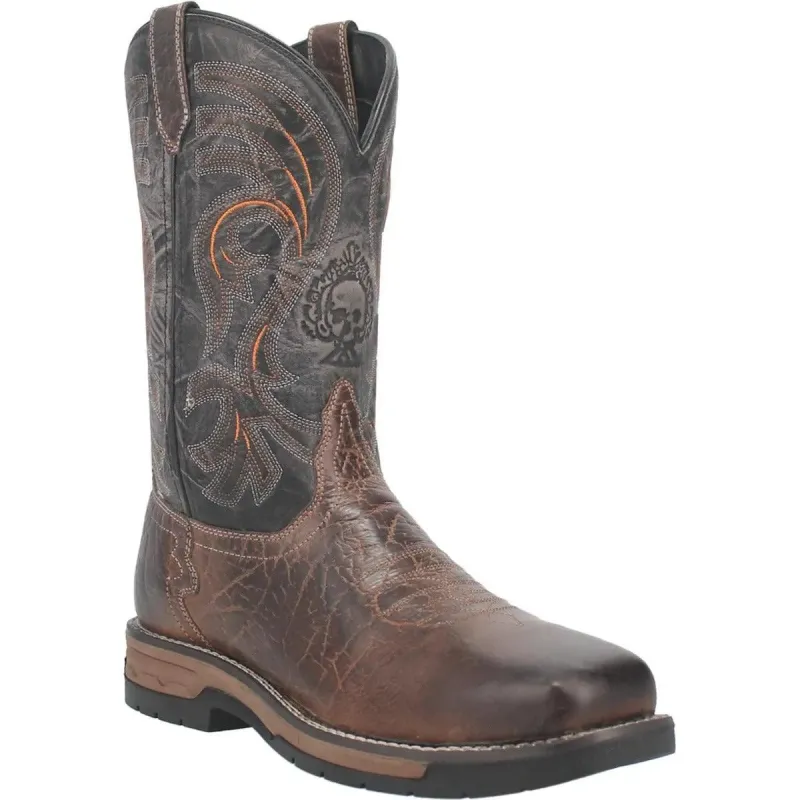 Laredo Hawke (Safety Toe) - Men's Leather Cowboy Work Boot made by Laredo