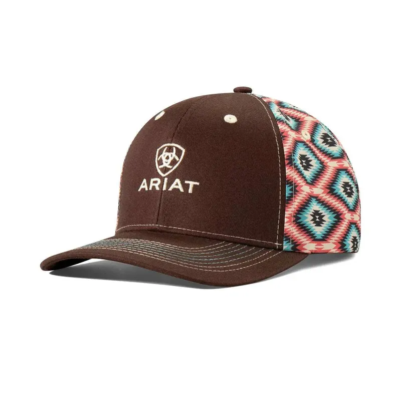 ARIAT Aztec Pattern (Brown/Multi) - Ball Cap sold by Hat Country