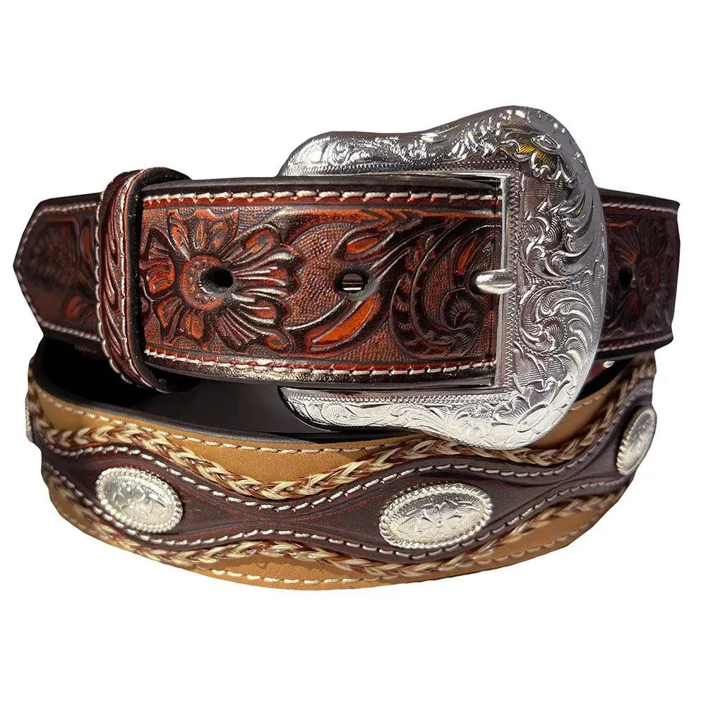 Nocona Oval Concho - Mens Leather Belt sold by Hat Country