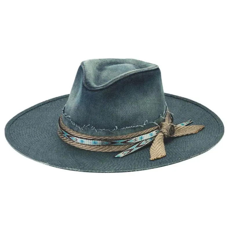 Bullhide Believer - Wide Brim Denim Cowboy Hat made by Hat Country
