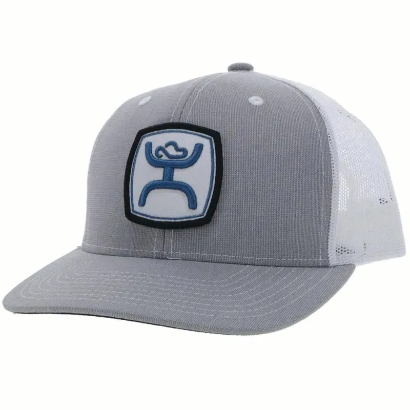 HOOey "Zenith" (Grey/White) - Trucker Cap made by Hat Country