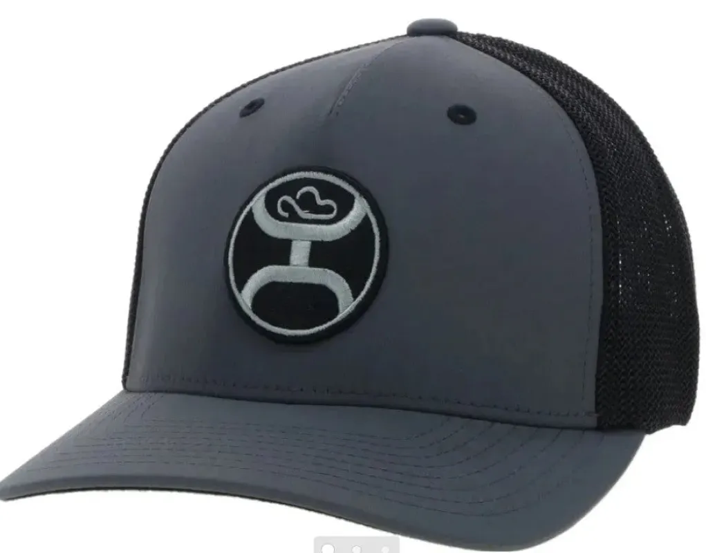 HOOey "Primo" (Charcoal/Black) - Trucker Cap made by Hat Country