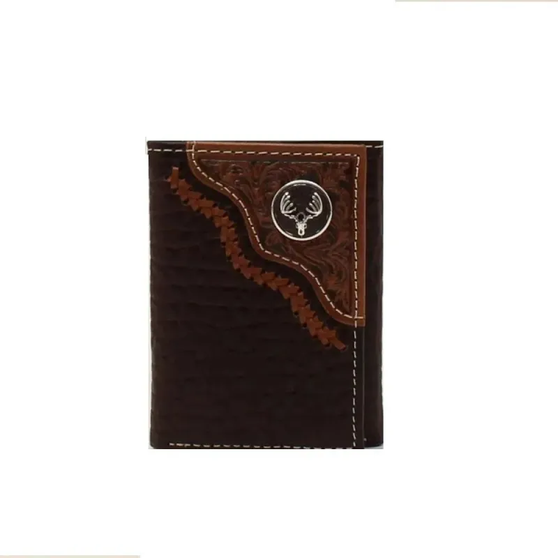 Nocona Rodeo Trifold Deer Skull-Mens wallet sold by Hat Country