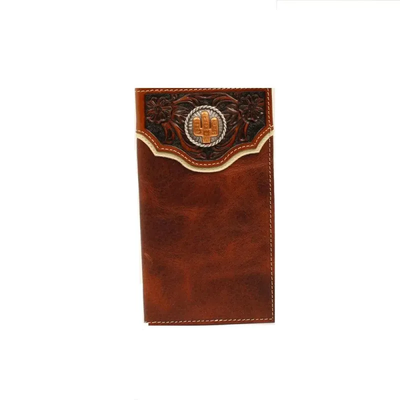 Nocona Cactus Concho - Men's Bi-Fold Wallet made by Nocona