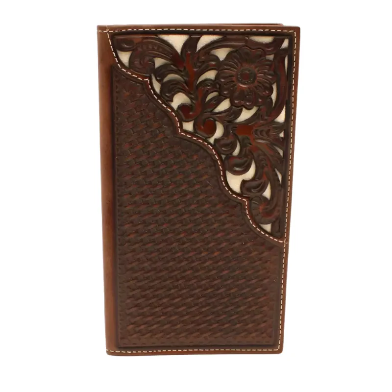 NOCONA RODEO WALLET BASKETWEAVE IVORY-Mens Wallet sold by Hat Country