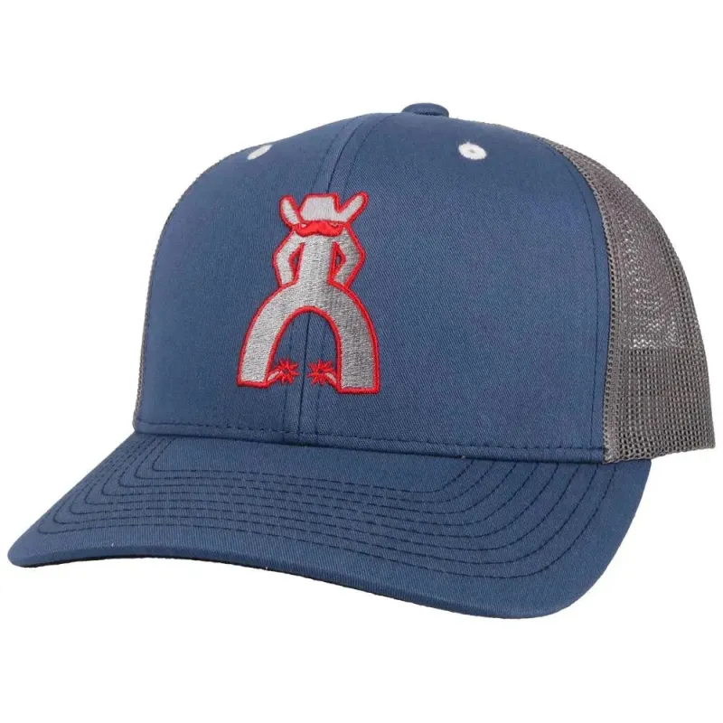 HOOey Punchy (Blue/Grey) - Trucker Cap made by Hat Country