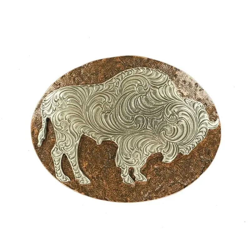 Nocona Buffalo Prairie - Belt Buckle made by Nocona
