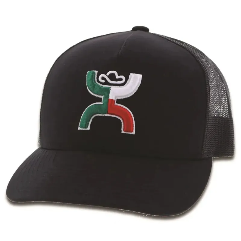HOOey "Boquillas" (Black) - Trucker Cap made by Hat Country