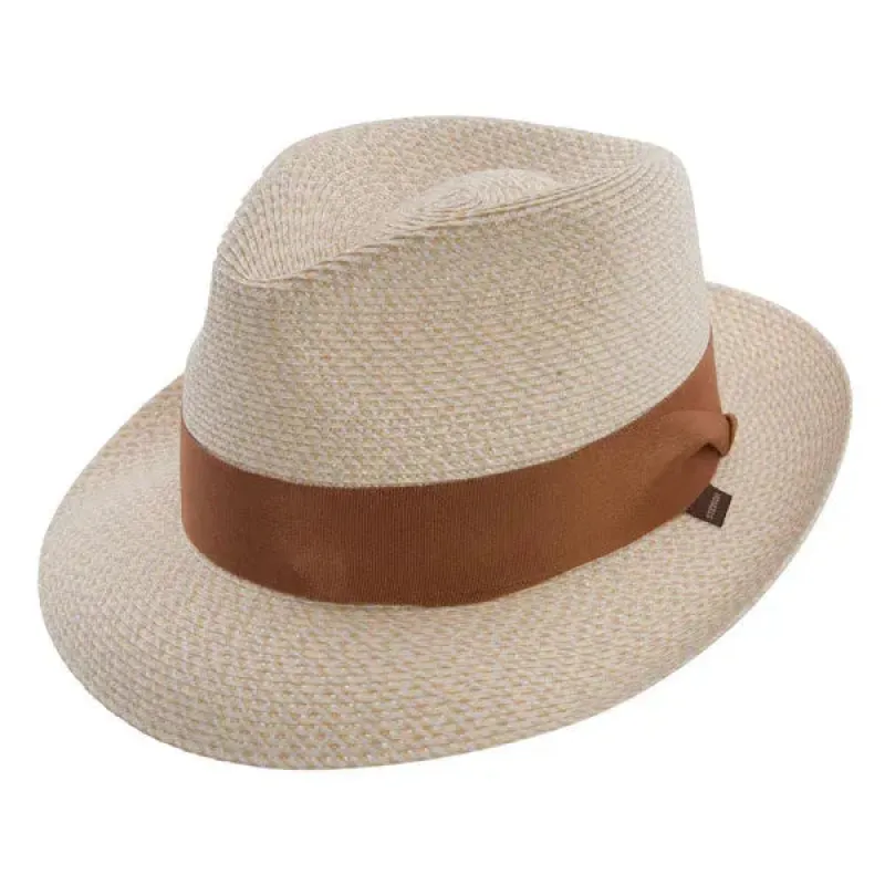 Stetson Whitehall - Straw Fedora Hat (Closeout) sold by Hat Country