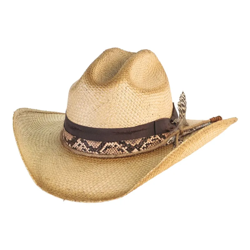 Bullhide Touch The Ground - Panama Straw Cowboy Hat made by Hat Country