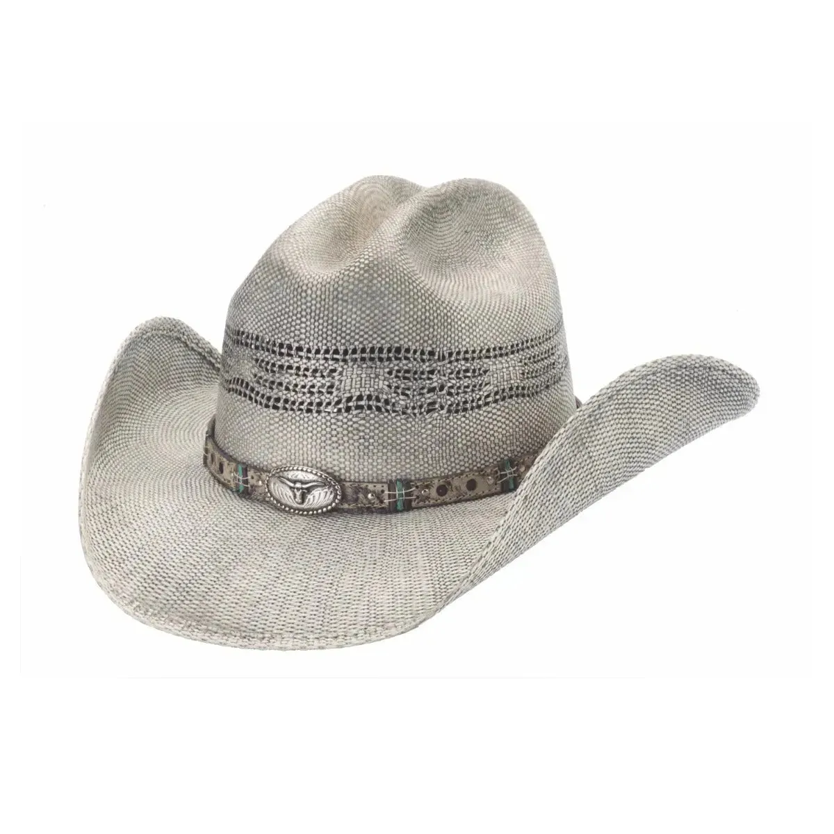 Bullhide Whip Cracking - Bangora Straw Cowboy Hat (Closeout) sold by Hat Country