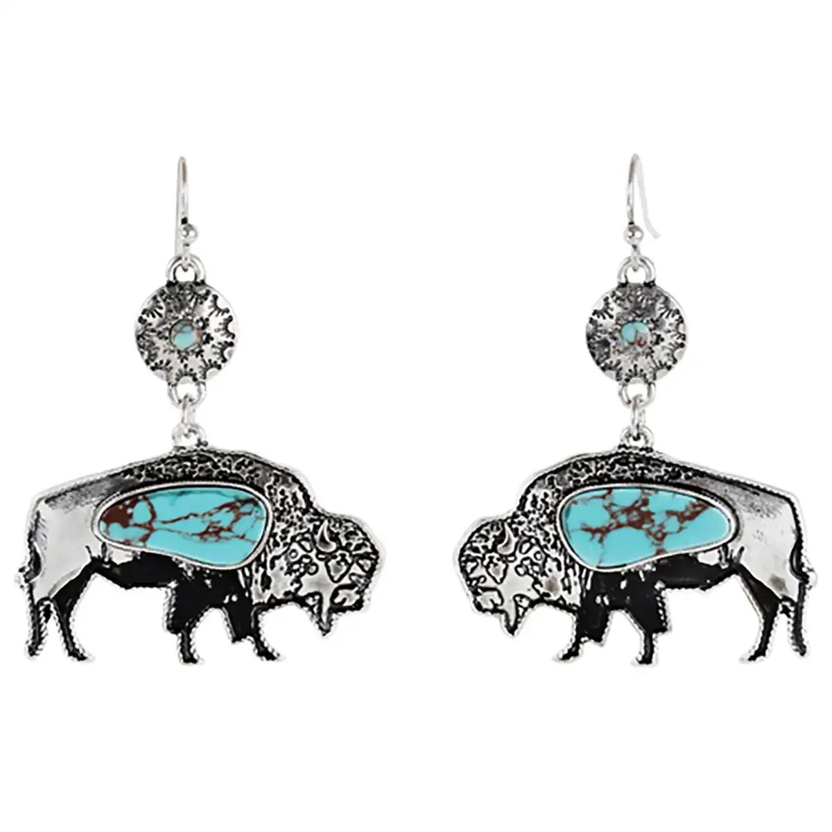 Justin Buffalo Stones - Women's Earrings Set sold by Hat Country