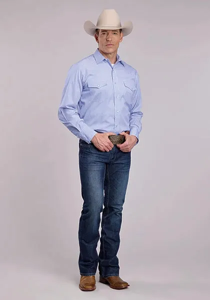 Roper 2909 80/20 Stripe (Blue) - Men's Western Shirt sold by Hat Country product image thumbnail 2