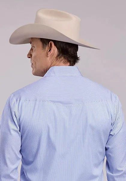 Roper 2909 80/20 Stripe (Blue) - Men's Western Shirt sold by Hat Country product image thumbnail 3