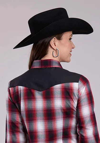 Roper 2901 Black Plaid (Red) - Women's Western Shirt sold by Hat Country product image thumbnail 3