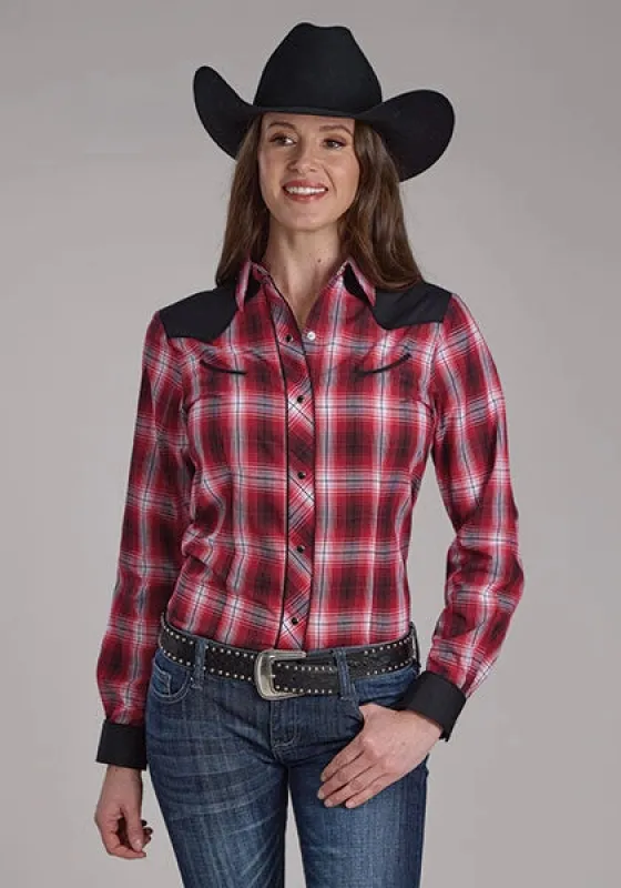 Roper 2131 Fancy Yoke (Red) - Women's Western Shirt made by Roper