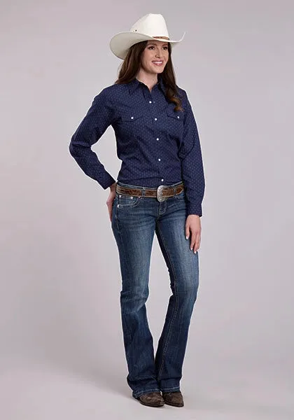 Roper 2895 Diamond Dots (Navy) - Women's Western Shirt sold by Hat Country product image thumbnail 2