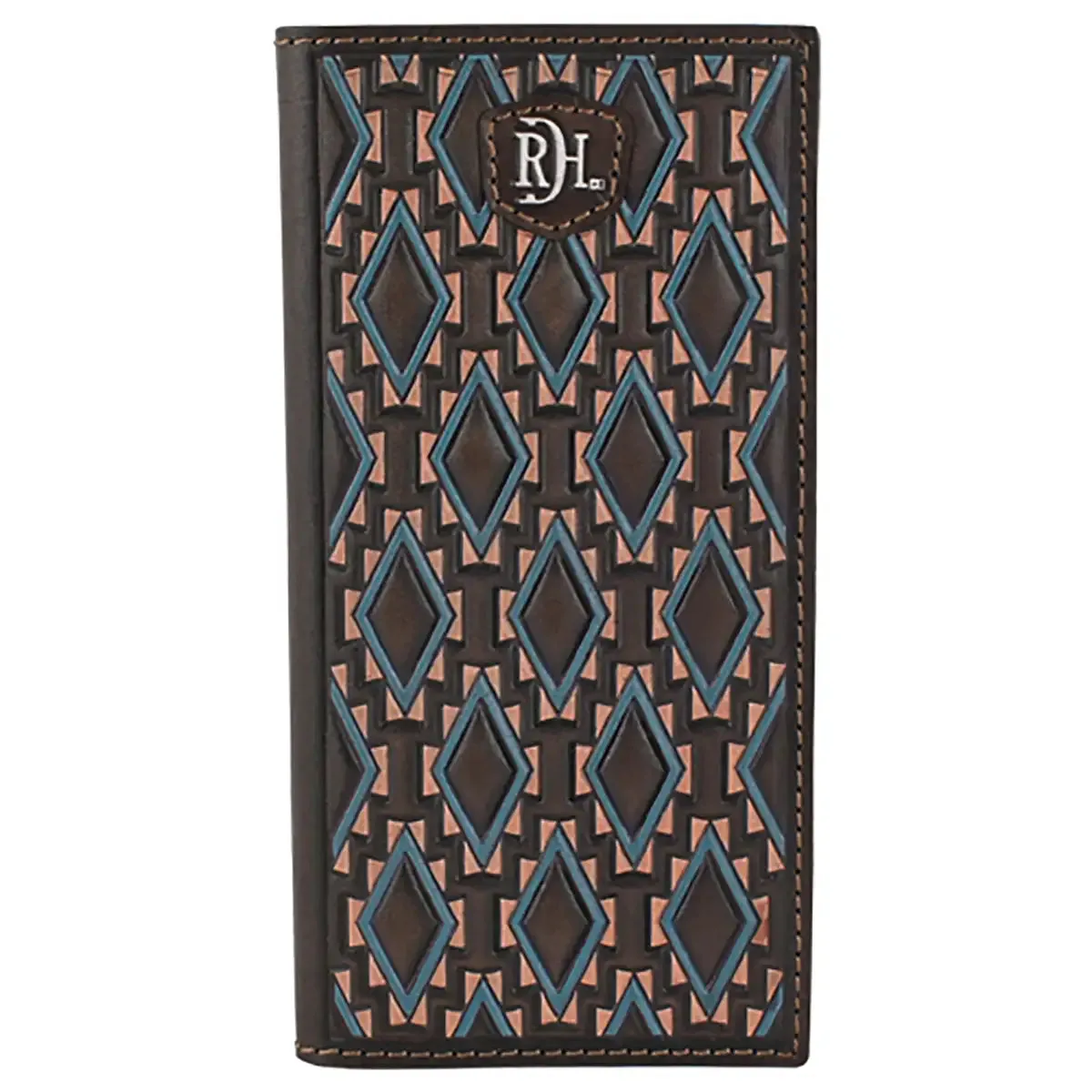 Red Dirt Hat Co Southwest Diamonds (Brown) - Men's Rodeo Wallet sold by Hat Country