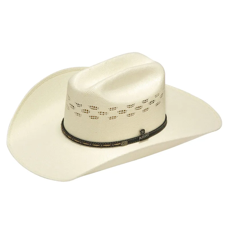 Ariat Bangora Cattleman (A73172) - Straw Cowboy Hat made by Ariat