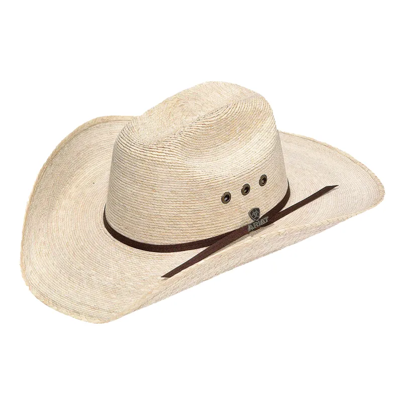 Ariat Natural Palm Cattleman (A73104) - Straw Cowboy Hat made by Ariat