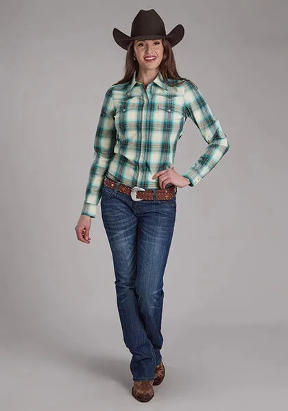 Roper 2245 Taos Plaid (Blue) - Women's Western Shirt sold by Hat Country product image thumbnail 2