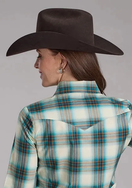 Roper 2245 Taos Plaid (Blue) - Women's Western Shirt sold by Hat Country product image thumbnail 3