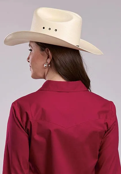 Roper 2894 Stretch Poplin (Red) - Women's Western Shirt sold by Hat Country product image thumbnail 3