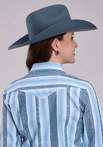 Roper 2832 Vertical Stripe (Blue) - Women's Western Shirt sold by Hat Country product image thumbnail 3