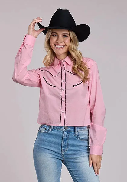 Roper 2862 Solid Arrows (Pink) - Women's Western Blouse sold by Hat Country