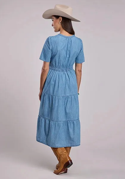 Stetson 3 Tiered Denim (Blue) - Women's Dress sold by Hat Country product image thumbnail 2
