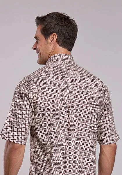 Stetson 2872 Diamond Geo (Red) - Men's Short Sleeve Shirt sold by Hat Country product image thumbnail 2