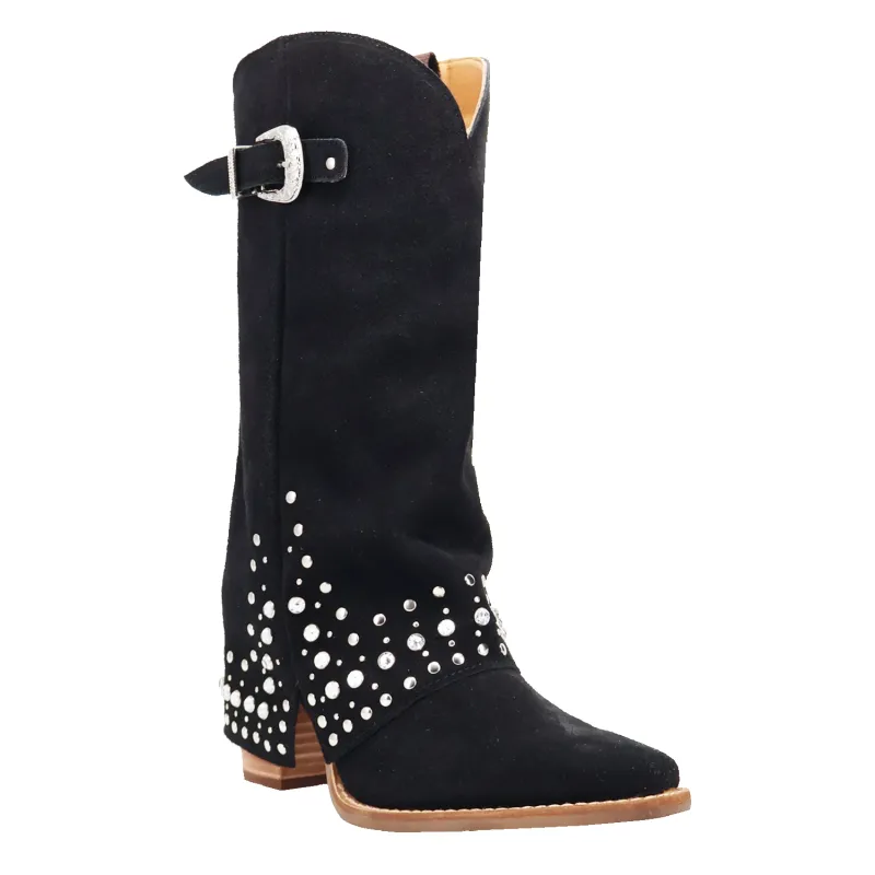 Dingo Howdy Honey - Women's Suede Cowgirl Boots made by dingo