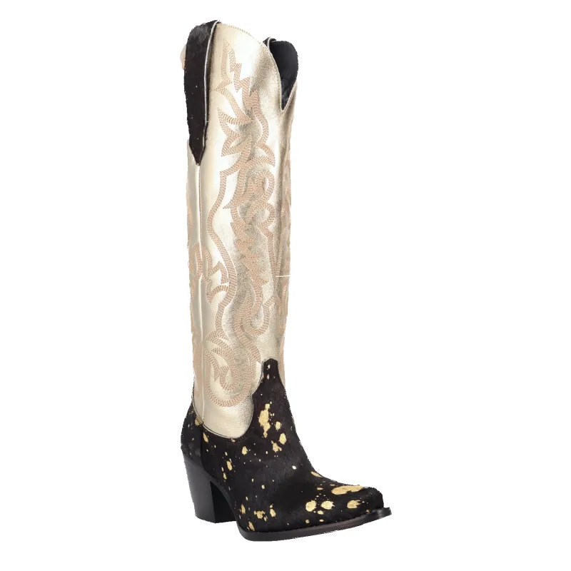 Dingo Take No Bull - Women's Calf Hair Cowgirl Boots made by dingo
