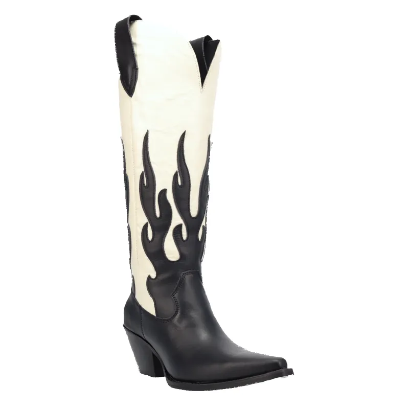 Dingo Burnin' Love - Women's Leather Cowgirl Boots made by dingo