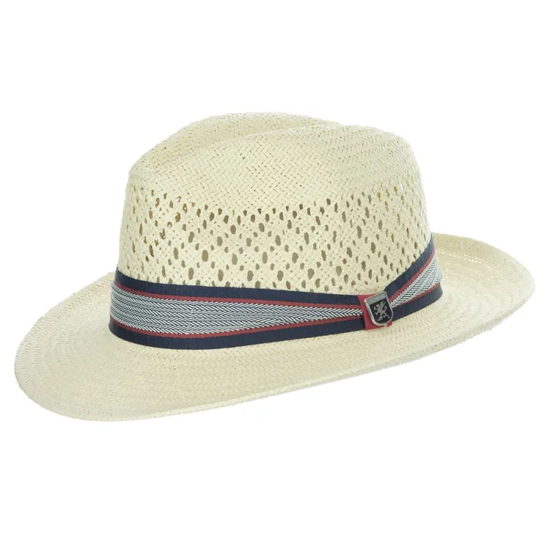 Stacy Adams Walter - Toyo Straw Fedora Hat made by Stacy Adams