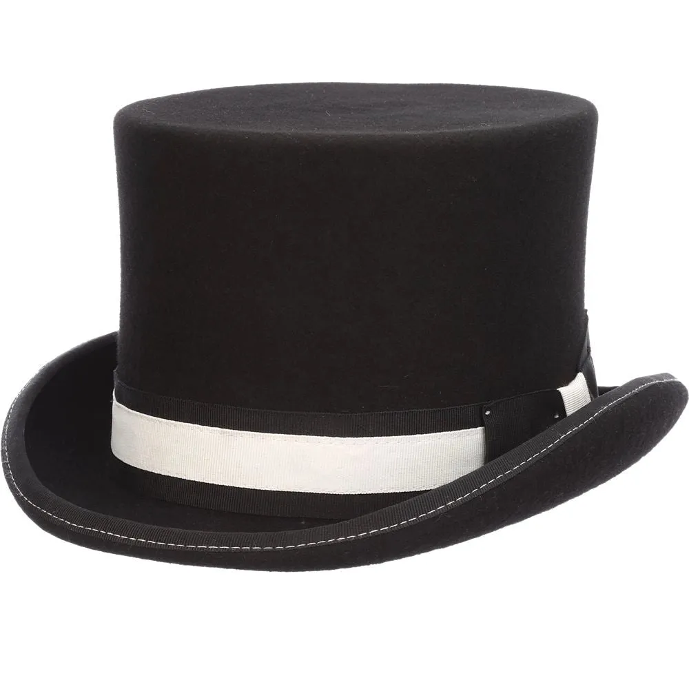 Scala McHale - Wool Felt Top Hat sold by Hat Country
