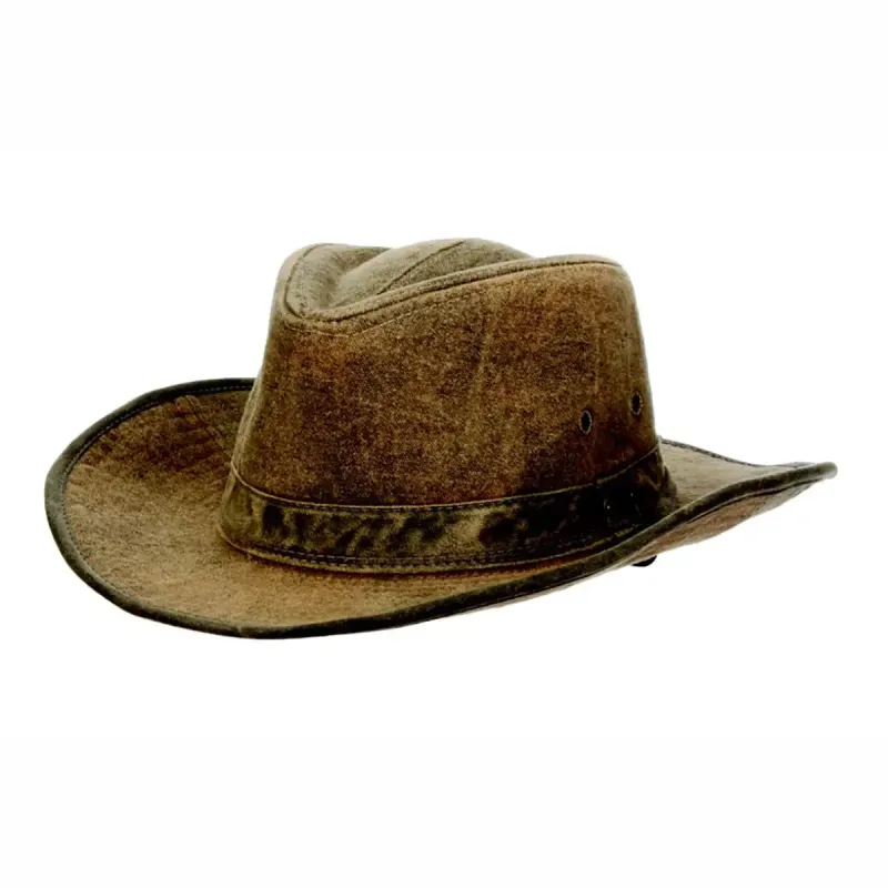 Scala Buckthorn - Tarp Cloth Outback Hat made by Scala