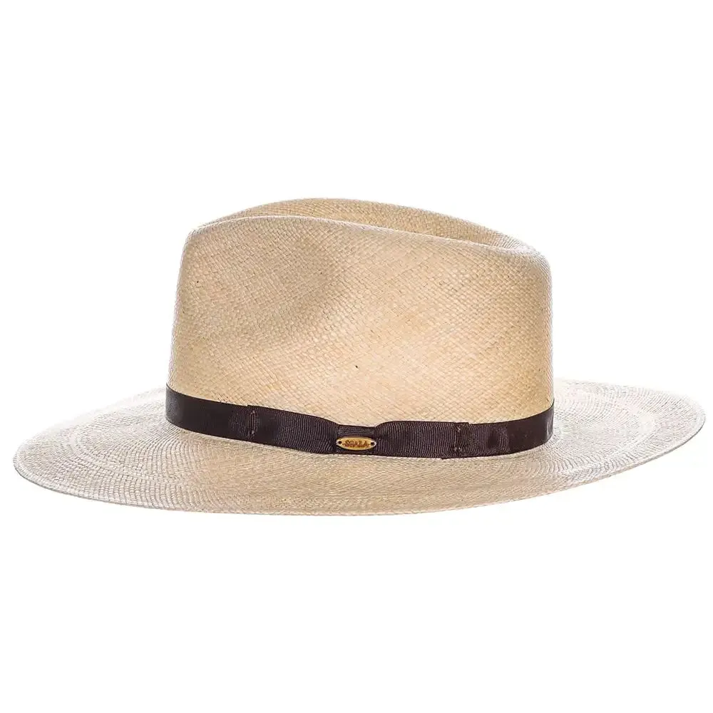 Scala Belloso - Panama Straw Fedora Hat (Closeout) sold by Hat Country product image thumbnail 5