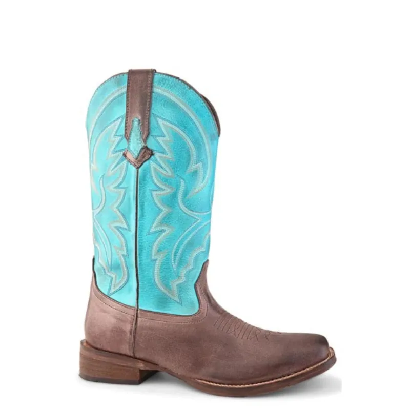Roper Lindsey (Turquoise) - Women's Cowgirl Boots made by Roper