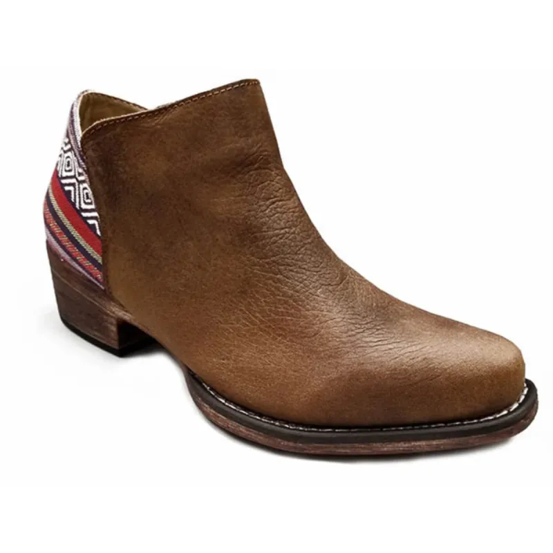 Roper Sedona Leather (Brown) - Women's Cowgirl Boot made by Roper