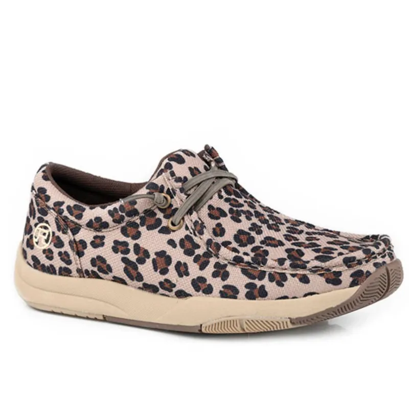 Roper Clearcut Low Leopard Slip-On (Tan) - Women's Fashion Sneaker made by Roper