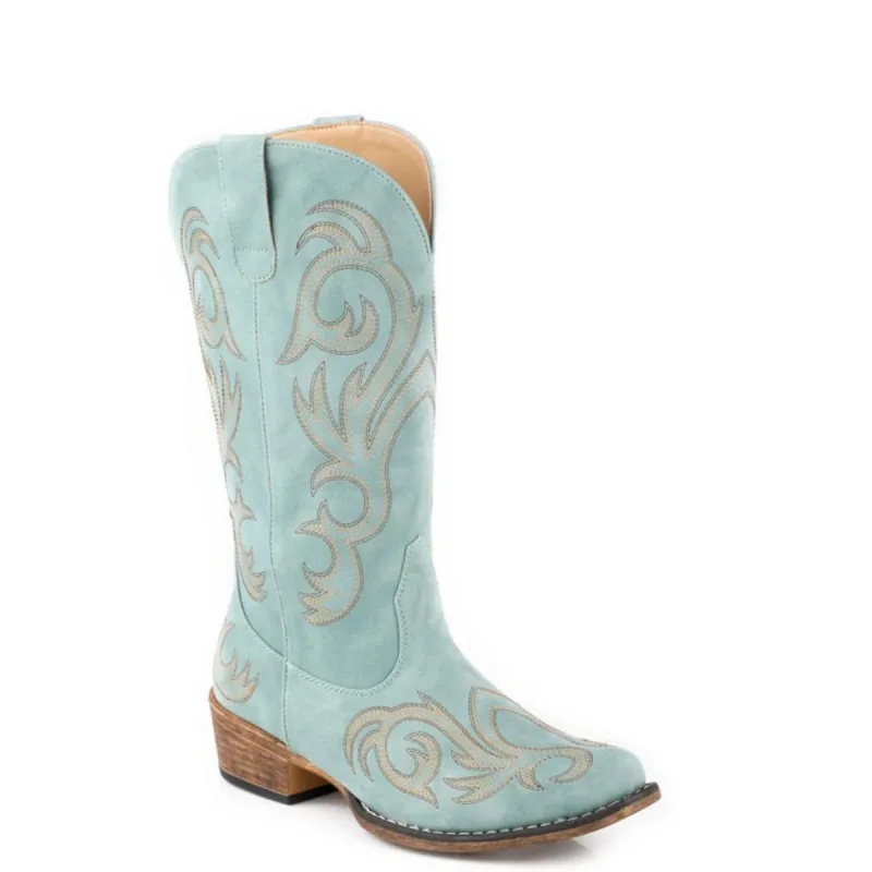 Roper Riley (Turquoise) - Women's Cowgirl Boot made by Roper