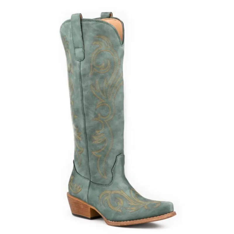 Roper Ryder (Turquoise) - Women's Cowgirl Boot made by Roper