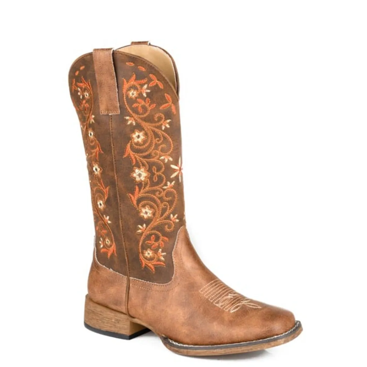 Roper Bailey Vines (Tan) - Women's Cowgirl Boot sold by Hat Country