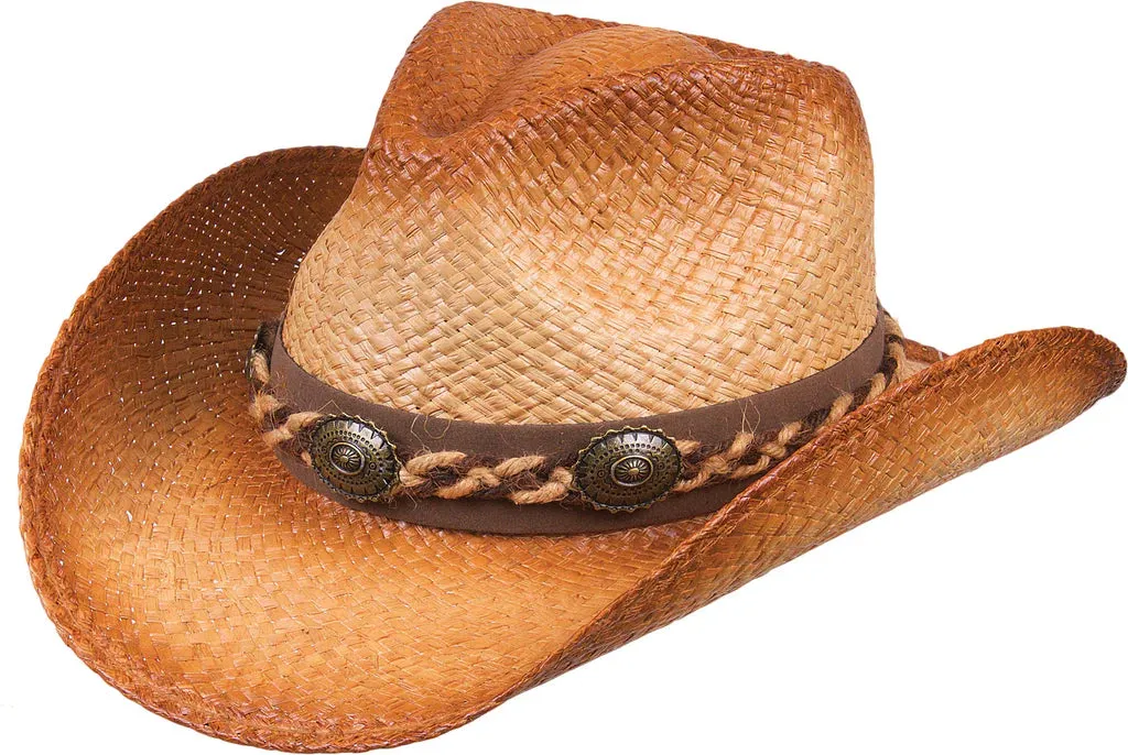 Deadwood Trading Storm Rider - Raffia Straw Cowboy Hat sold by Hat Country