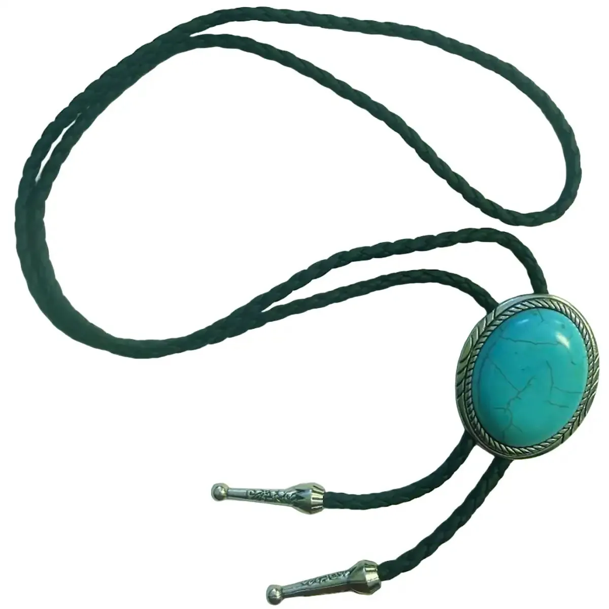 Deadwood Frontier Oval (Turquoise) - Bolo Tie sold by Hat Country product image thumbnail 3