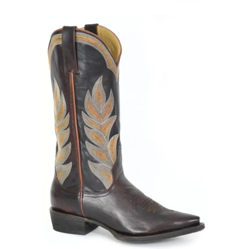Stetson Calista (Brown) - Women's Leather Cowgirl Boot made by Stetson