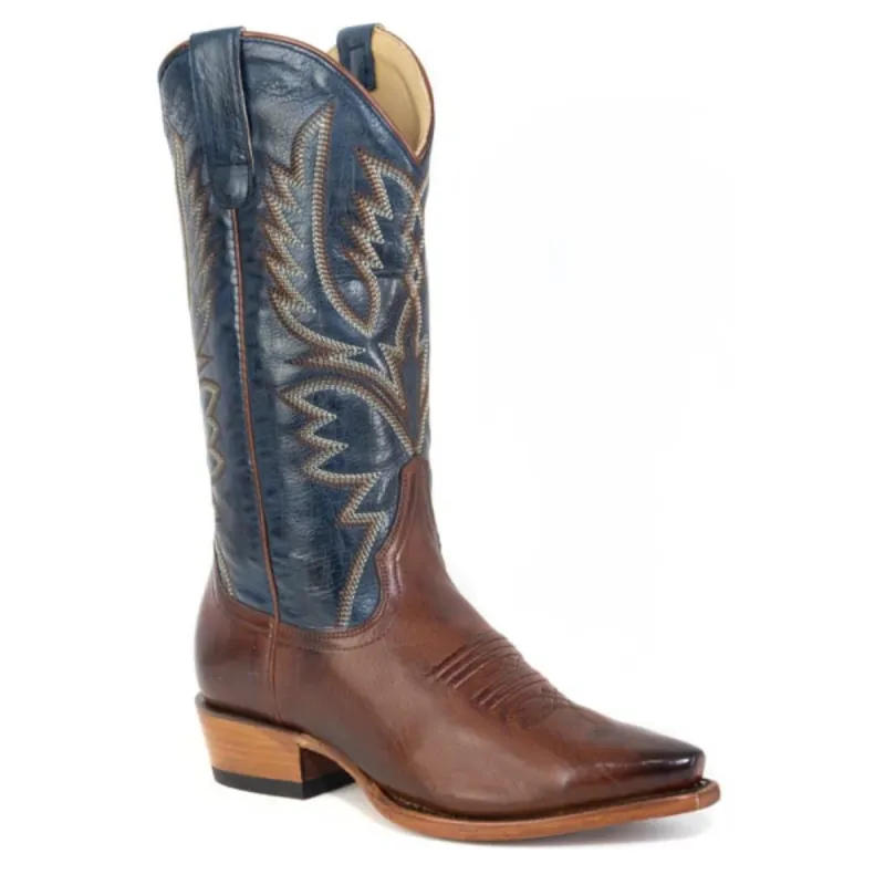 Stetson Annie (Blue) - Women's Leather Cowgirl Boot made by Stetson
